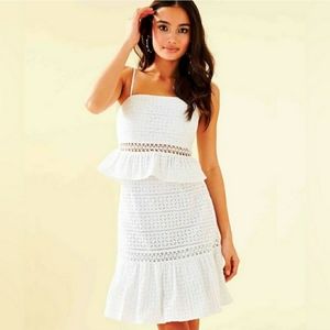 Lilly Pulitzer Jan Eyelet Skirt and Top Set